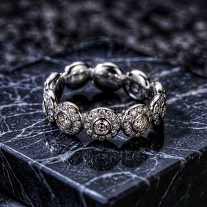 Swarovski Angelic Ring | Rhodium Plated with Clear Crystals